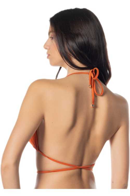 Masaya Lycra Orange Top|Top|ILOVEBIKINI Beachwear