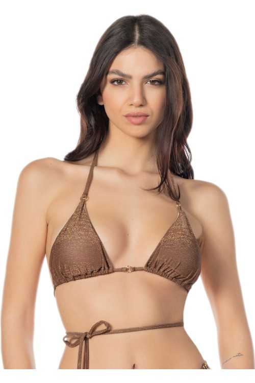 Top Masaya Lurex Marrone|Top|ILOVEBIKINI Beachwear