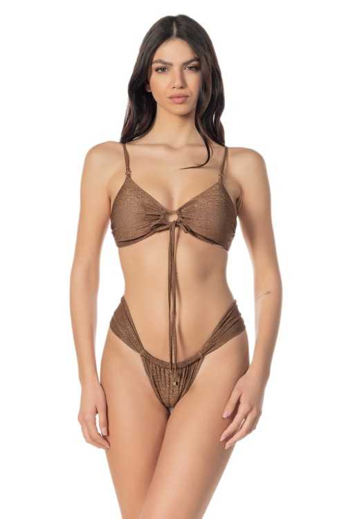 Top Mara Lurex Brown|Top|ILOVEBIKINI Beachwear