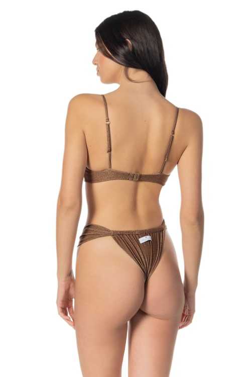 Oberteil Mara Lurex Braun|Top|ILOVEBIKINI Beachwear