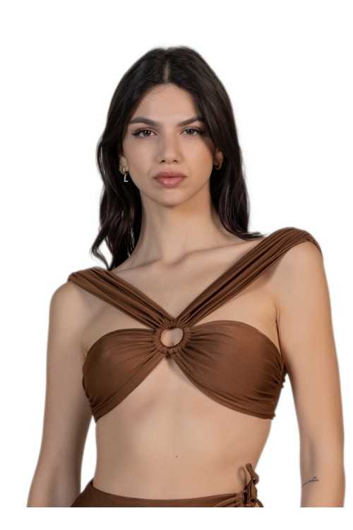 Brown Dafne Thong Sandal|FOOTWEAR|ILOVEBIKINI Beachwear