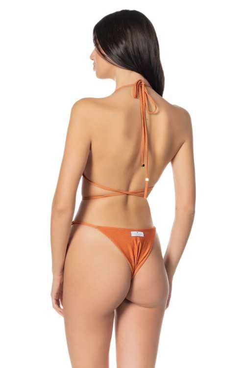 Calzoncillos Masaya Lurex Naranja|Resbalón|ILOVEBIKINI Beachwear