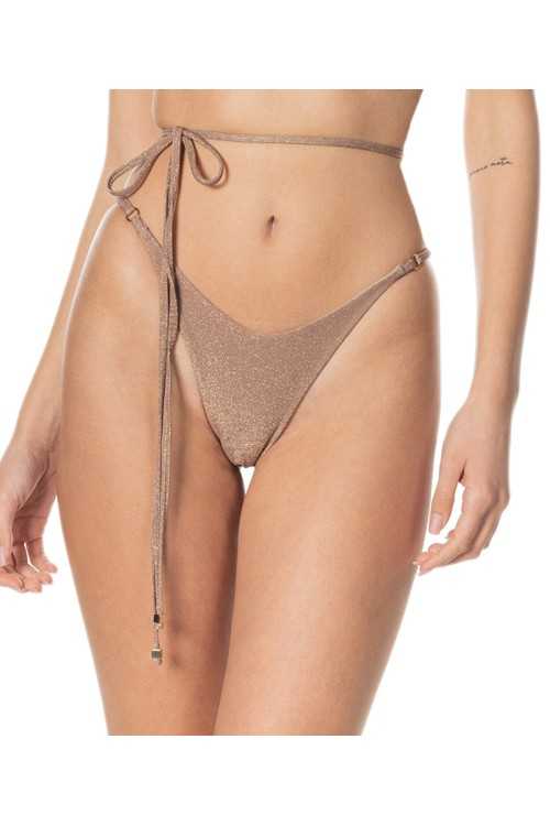 Masaya Lurex Antique Pink Briefs|Slip|ILOVEBIKINI Beachwear