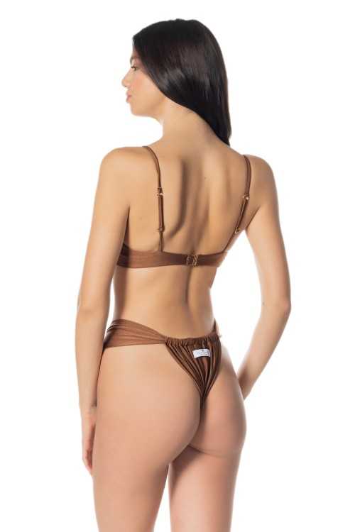 Braguitas Mara Lycra Marrón|Resbalón|ILOVEBIKINI Beachwear