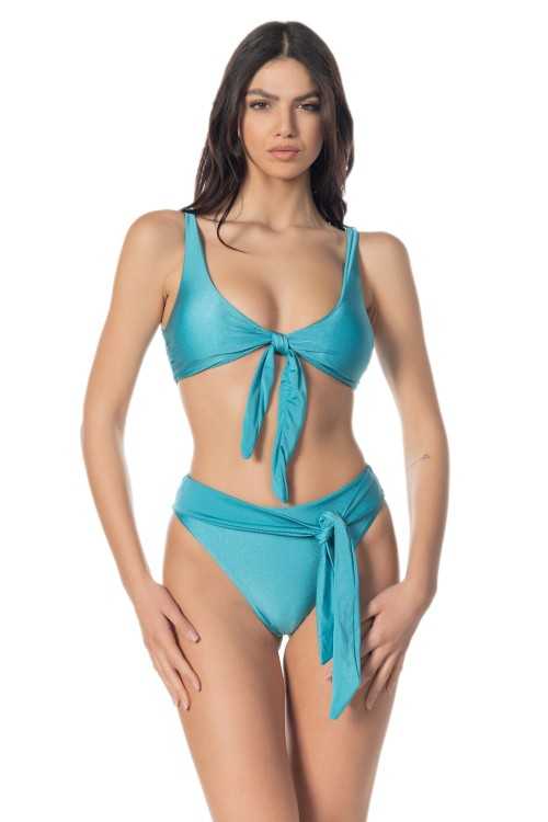 Türkisfarbener Gänseblümchen-Slip|Slip|ILOVEBIKINI Beachwear