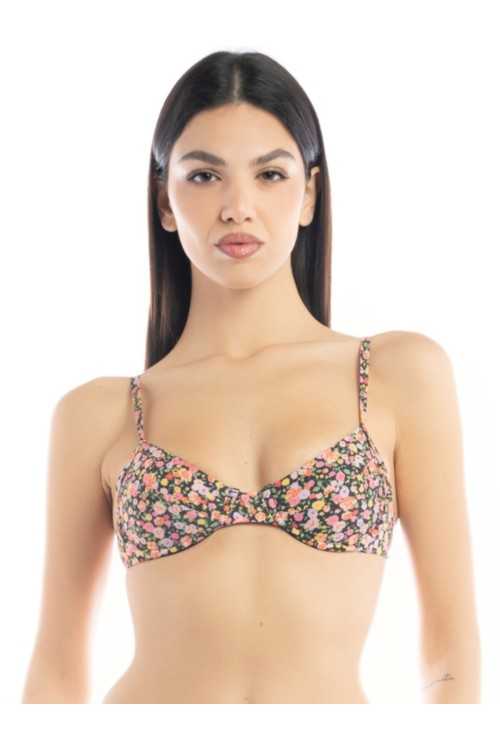 Top Kenya Fiori Noir|Haut de page|ILOVEBIKINI Beachwear