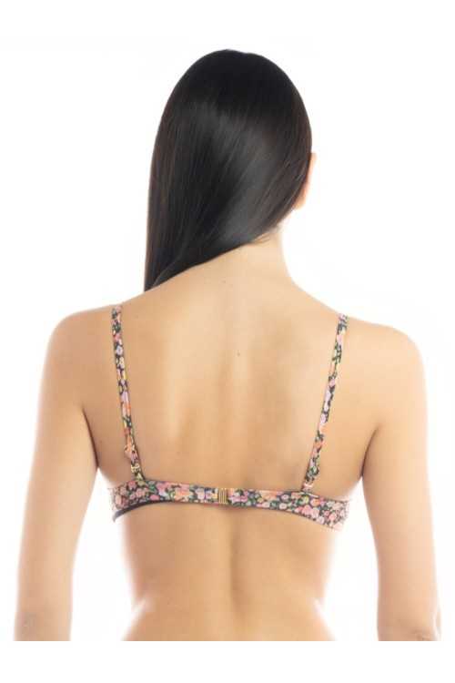 Top Kenya Fiori Noir|Haut de page|ILOVEBIKINI Beachwear