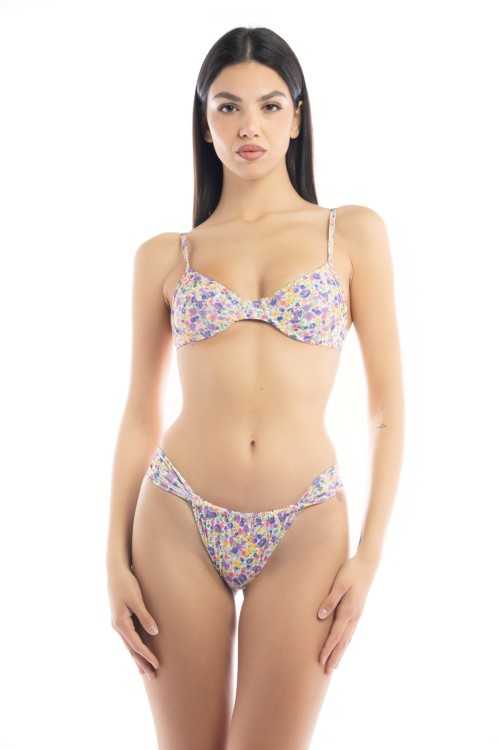 Slip Mara Flowers White|Slip|ILOVEBIKINI Beachwear