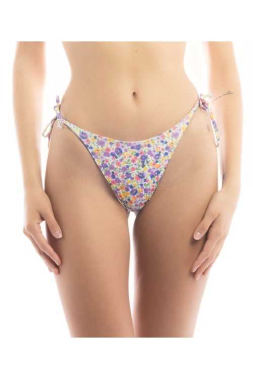 Slip Iris Flowers White|Slip|ILOVEBIKINI Beachwear