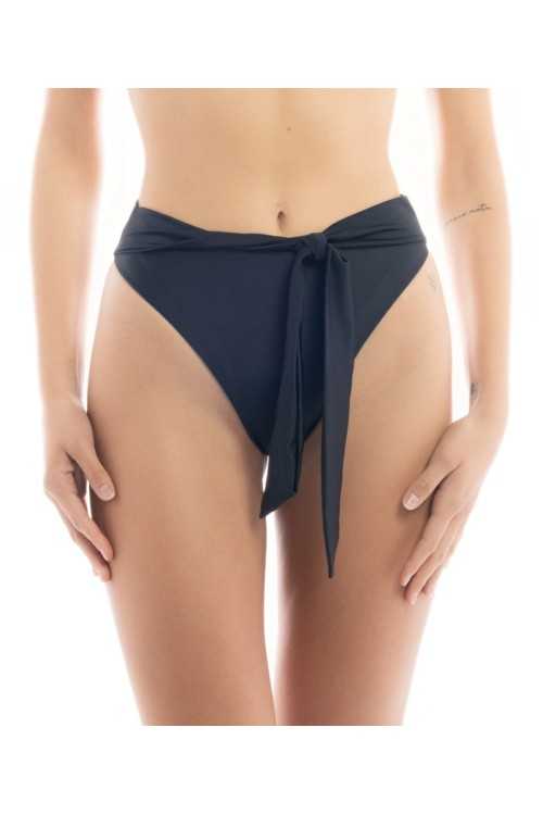 Slip noir Daisy|Slip (glissement)|ILOVEBIKINI Beachwear