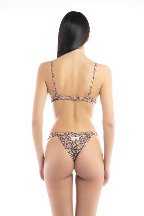 Slip Mara Fiori Noir|Slip (glissement)|ILOVEBIKINI Beachwear
