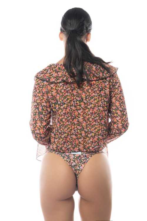 Shirt Nicole Fiori Schwarz|Kostümbezug|ILOVEBIKINI Beachwear