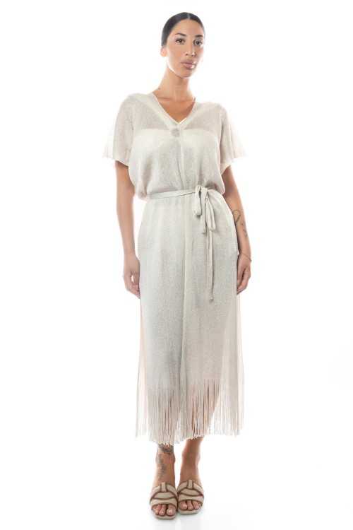 Elfenbeinfarbenes Ibiza-Kleid