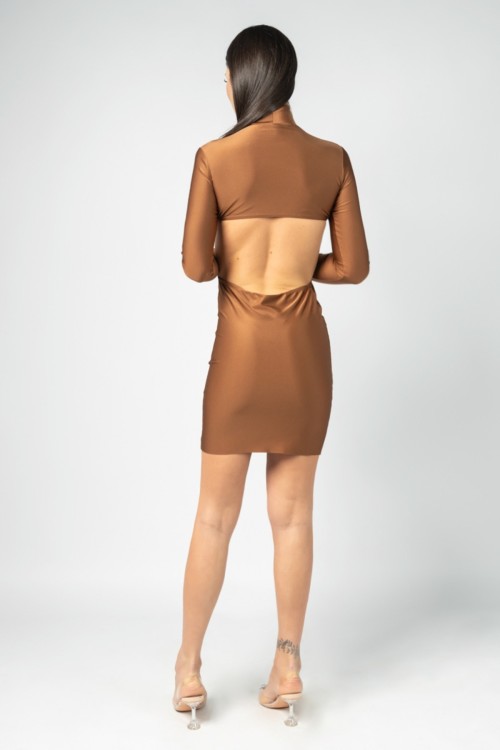 Elena Beige Dress|DRESS|ILOVEBIKINI Beachwear