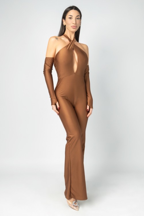 Tuta Aurora Nocciola|ABITI|ILOVEBIKINI Beachwear