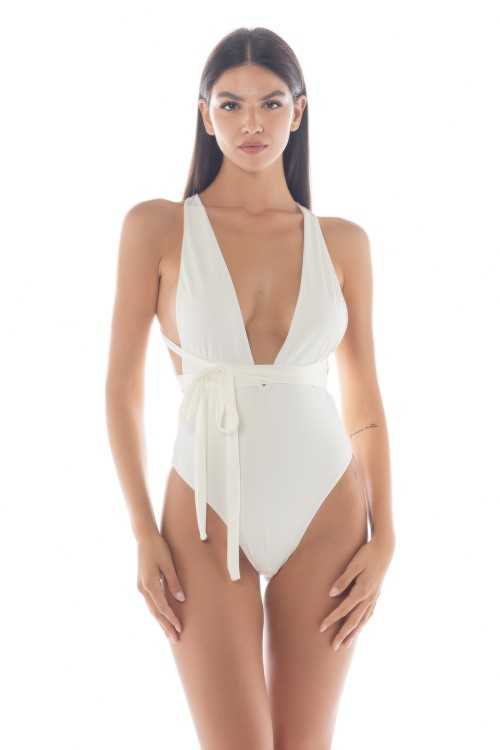 Entière Nadia Ivoire|Maillot de bain une pièce|ILOVEBIKINI Beachwear
