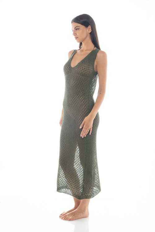 Abito Mykonos Verde Militare|Copricostume|ILOVEBIKINI Beachwear