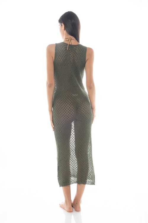Mykonos Militärgrünes Kleid|Kostümbezug|ILOVEBIKINI Beachwear