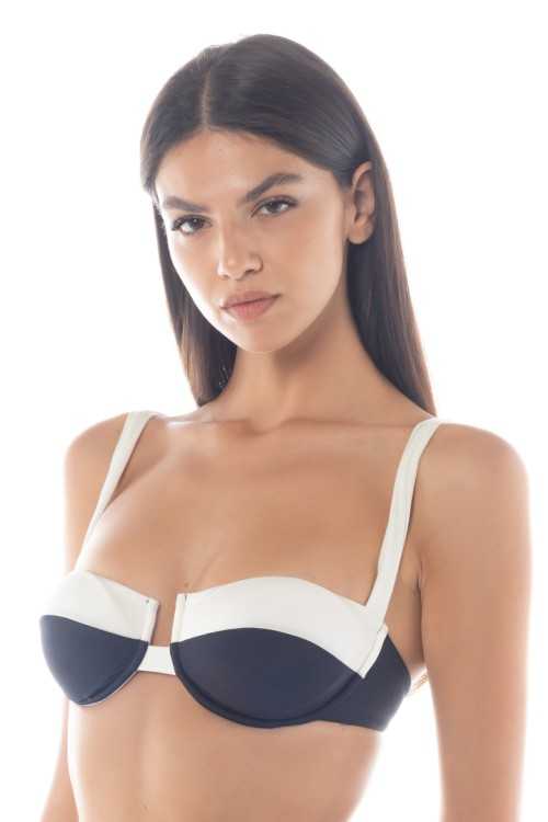 Isabel Black/Ivory Top|Top|ILOVEBIKINI Beachwear