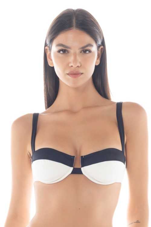 Isabel Ivory/Black Top|Top|ILOVEBIKINI Beachwear