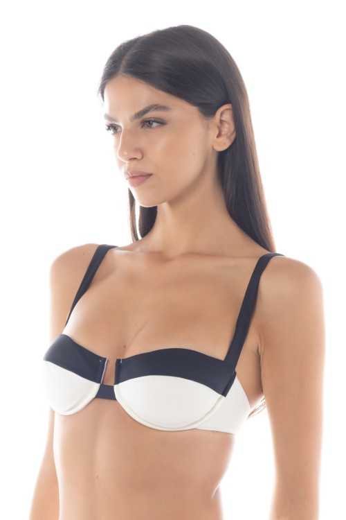Isabel Ivory/Black Top|Top|ILOVEBIKINI Beachwear