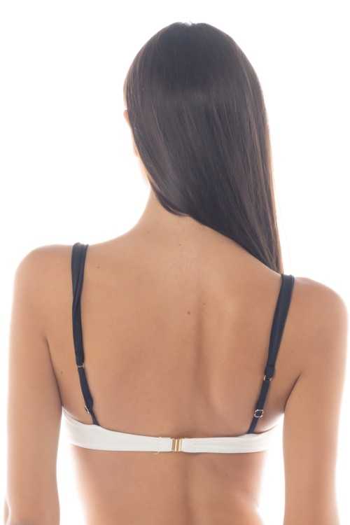 Isabel Elfenbein/Schwarzes Oberteil|Top|ILOVEBIKINI Beachwear