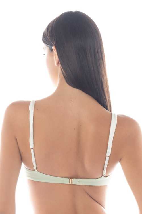 Isabel Apfelgrün/Elfenbeinfarbenes Top|Top|ILOVEBIKINI Beachwear