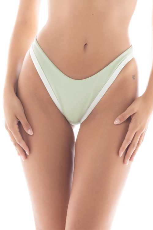 Slip Isabel Pomme Vert/Ivoire