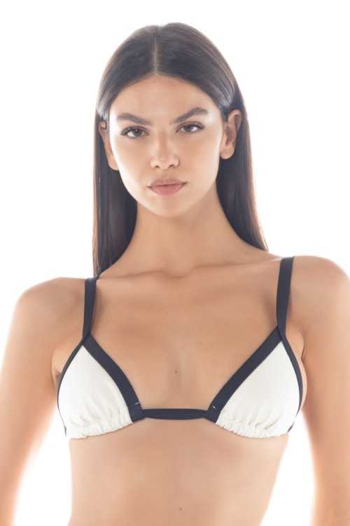 Gaia Ivory/Black Top|Top|ILOVEBIKINI Beachwear