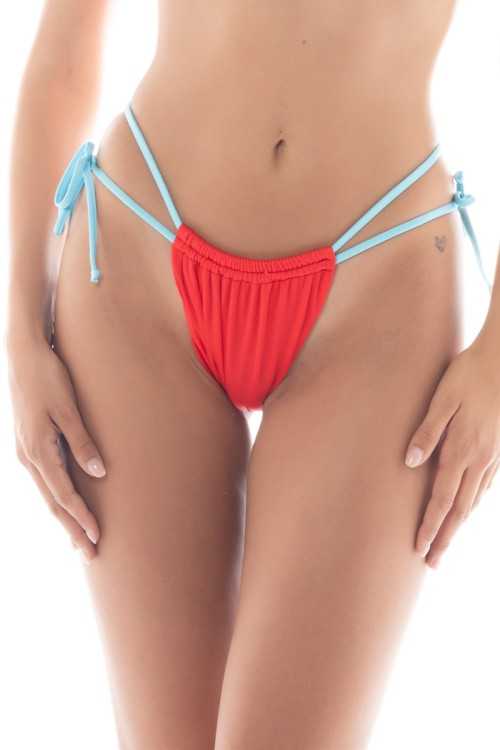 Slip Sofia Ivoire/Vert pomme|Slip (glissement)|ILOVEBIKINI Beachwear